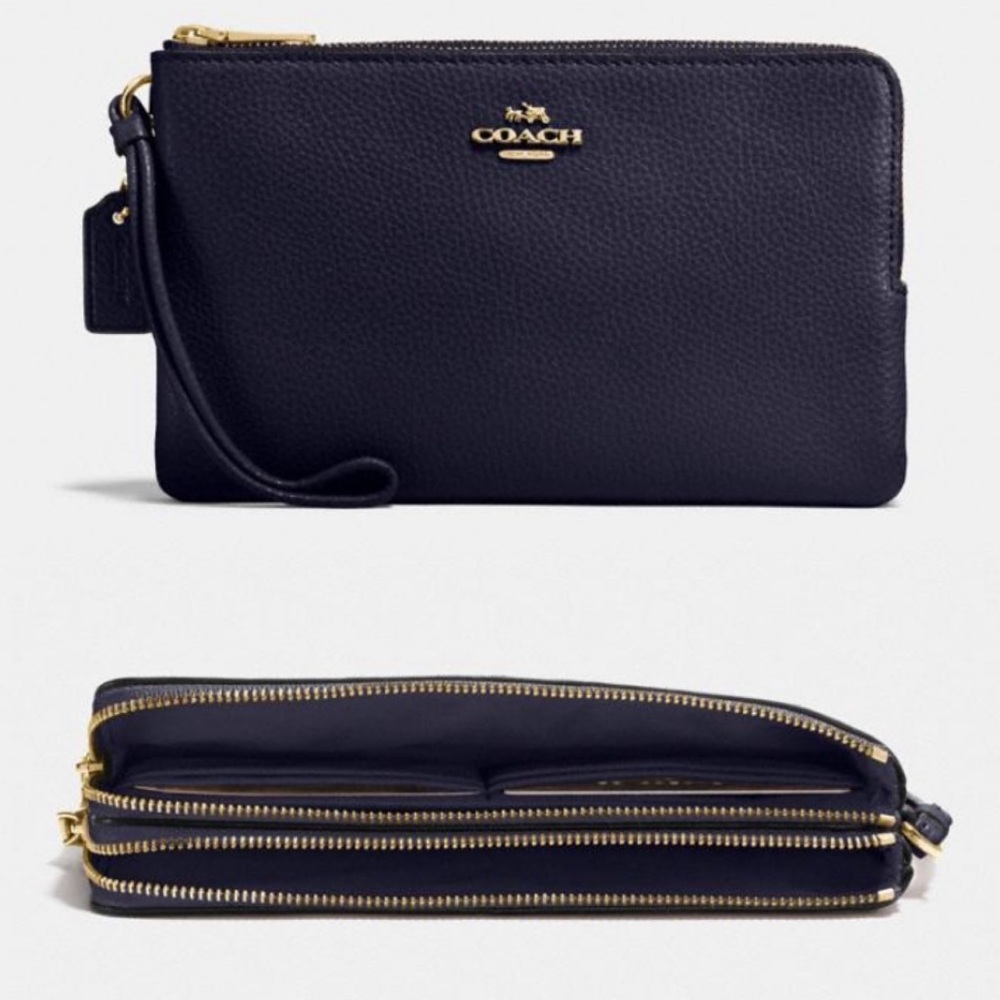 Coach Double Zip Wallet Wrislet